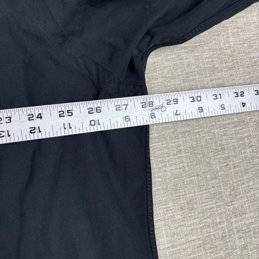 Polo Ralph Lauren Y2K Mens XXL Black Classic Cotton Button Down Long Sleeve